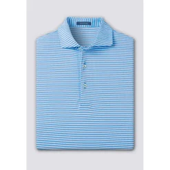 Turtleson Tanner Stripe Performance Shirt Polo Short Sleeve Golf Apparel
