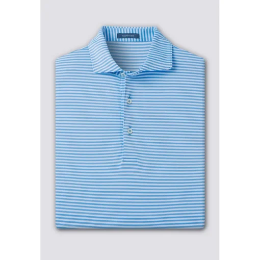 Turtleson Tanner Stripe Performance Shirt Polo Short Sleeve Golf Apparel