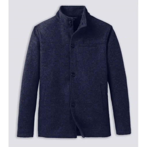 Turtleson Townsend Felted Wool Peacoat Outerwear Jacket Golf Apparel