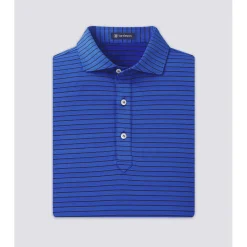 Turtleson Trey Stripe Performance Shirt Polo Short Sleeve Golf Apparel