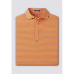 Turtleson Trey Stripe Performance Shirt Polo Short Sleeve Golf Apparel