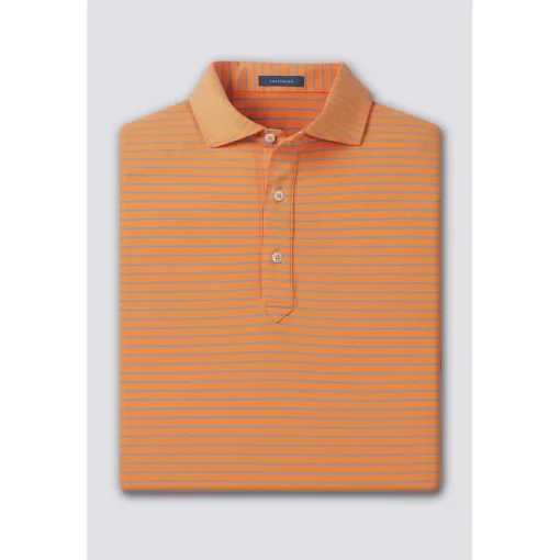Turtleson Trey Stripe Performance Shirt Polo Short Sleeve Golf Apparel