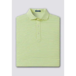 Turtleson Trey Stripe Performance Shirt Polo Short Sleeve Golf Apparel