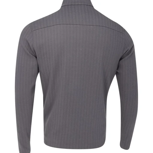 Turtleson Troy Herringbone 1/4 Snap Outerwear Pullover Golf Apparel