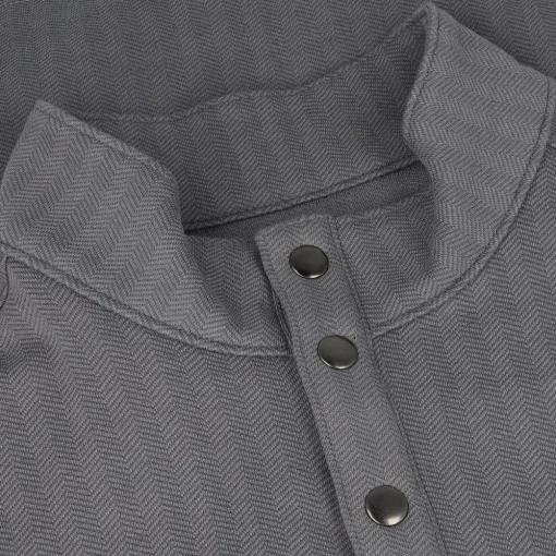 Turtleson Troy Herringbone 1/4 Snap Outerwear Pullover Golf Apparel