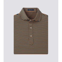 Turtleson Waverly Stripe Performance Shirt Polo Short Sleeve Golf Apparel