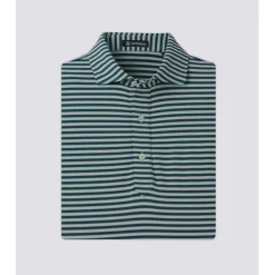 Turtleson Waverly Stripe Performance Shirt Polo Short Sleeve Golf Apparel
