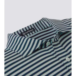 Turtleson Waverly Stripe Performance Shirt Polo Short Sleeve Golf Apparel