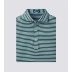 Turtleson Waverly Stripe Performance Shirt Polo Short Sleeve Golf Apparel