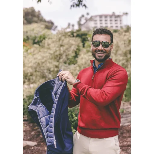 Turtleson Wynn Performance 1/4 Zip Outerwear Pullover Golf Apparel
