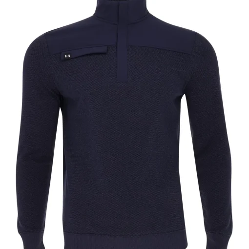 Under Armour Bermuda Sweater Fleece 1/4 Zip Outerwear Pullover Golf Apparel