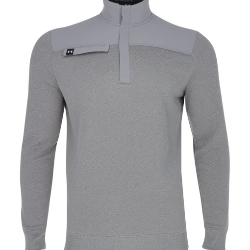 Under Armour Bermuda Sweater Fleece 1/4 Zip Outerwear Pullover Golf Apparel