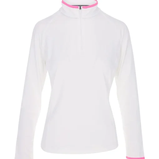 Under Armour Girls T2 Green 1/4 Zip Outerwear Pullover Golf Apparel