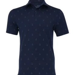 Under Armour Playoff 3.0 Boats Print Shirt Polo Short Sleeve Golf Apparel