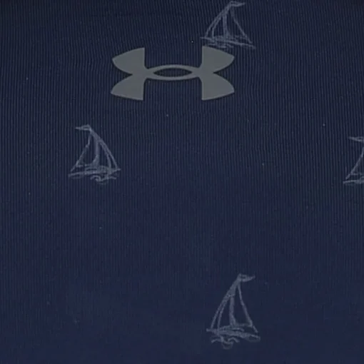 Under Armour Playoff 3.0 Boats Print Shirt Polo Short Sleeve Golf Apparel