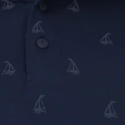 Under Armour Playoff 3.0 Boats Print Shirt Polo Short Sleeve Golf Apparel