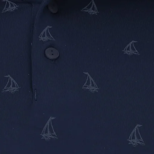 Under Armour Playoff 3.0 Boats Print Shirt Polo Short Sleeve Golf Apparel