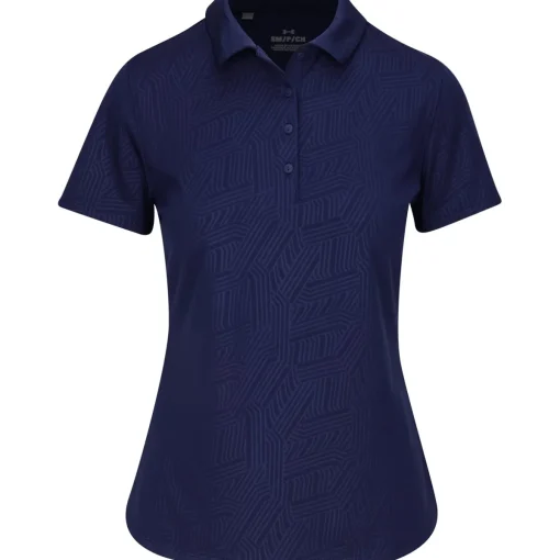 Under Armour Playoff 3.0 Grooves Emboss Shirt Polo Short Sleeve Golf Apparel