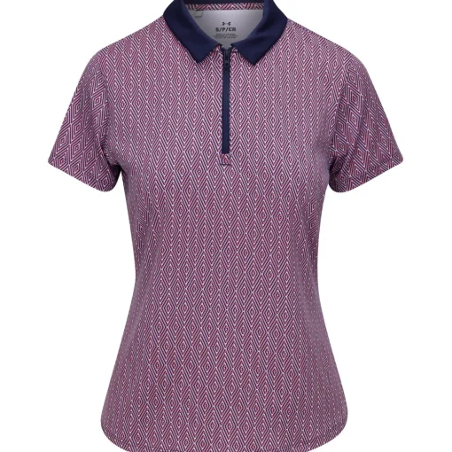 Under Armour Playoff 3.0 Optic Diamond Shirt Polo Short Sleeve Golf Apparel