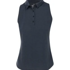 Under Armour Playoff Heather Sleeveless Shirt Polo Short Sleeve Golf Apparel