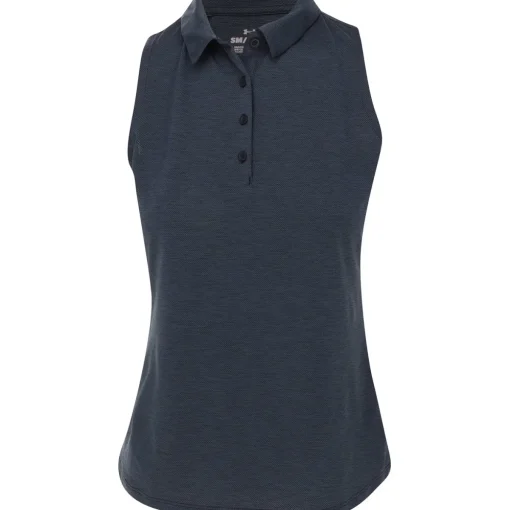 Under Armour Playoff Heather Sleeveless Shirt Polo Short Sleeve Golf Apparel
