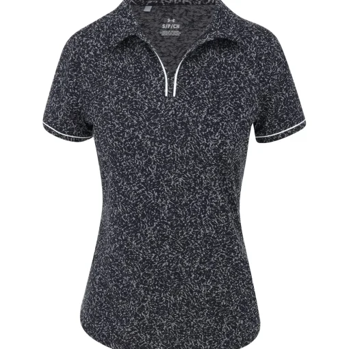 Under Armour Playoff Piped V-Neck Shirt Polo Short Sleeve Golf Apparel
