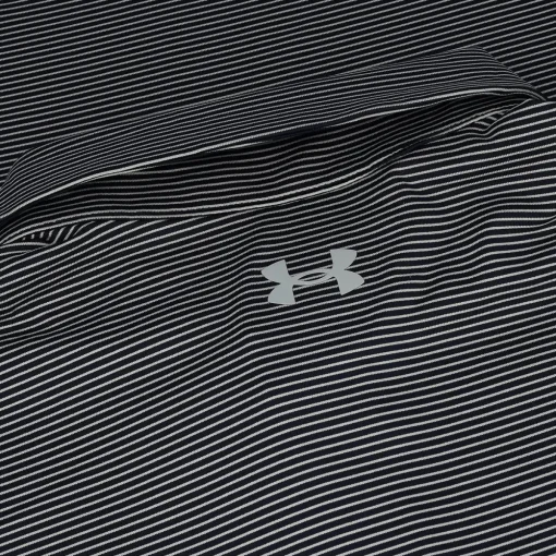 Under Armour T2 Green Bridge Stripe Shirt Polo Short Sleeve Golf Apparel