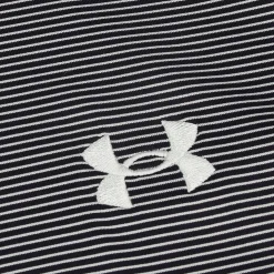 Under Armour T2 Green Bridge Stripe Shirt Polo Short Sleeve Golf Apparel