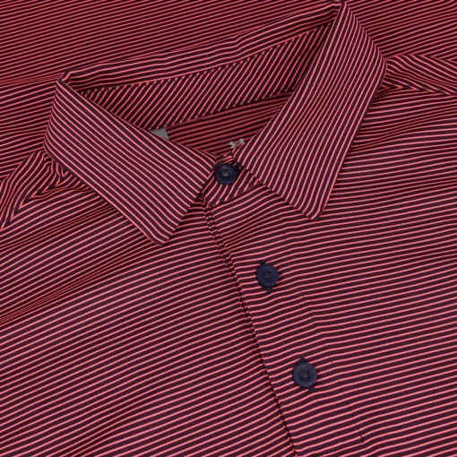 Under Armour T2 Green Bridge Stripe Shirt Polo Short Sleeve Golf Apparel