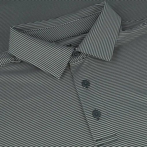 Under Armour T2 Green Bridge Stripe Shirt Polo Short Sleeve Golf Apparel