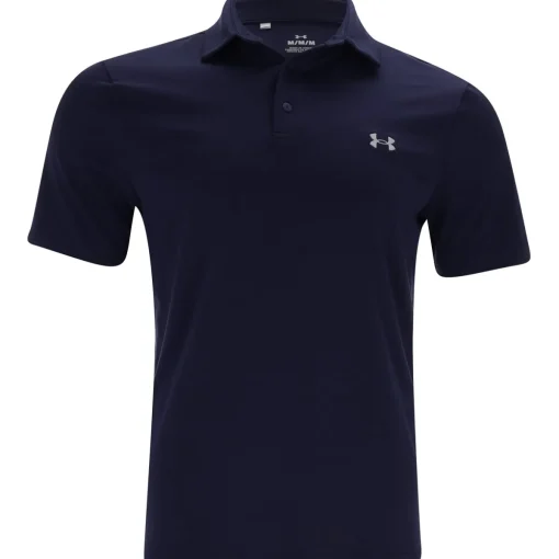 Under Armour UA Aura Solid Shirt Polo Short Sleeve Golf Apparel