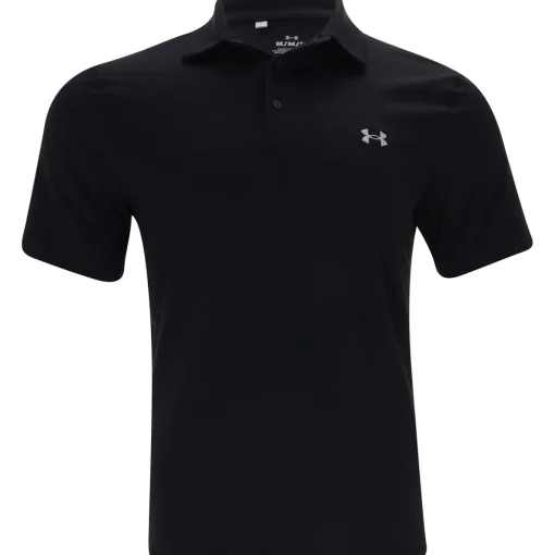 Under Armour UA Aura Solid Shirt Polo Short Sleeve Golf Apparel