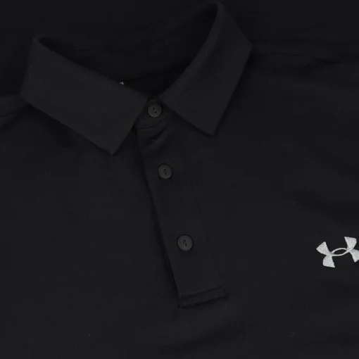 Under Armour UA Aura Solid Shirt Polo Short Sleeve Golf Apparel