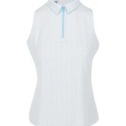 Under Armour UA Drive Clubhouse Grid Sleeveless Shirt Polo Short Sleeve Golf Apparel