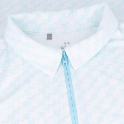 Under Armour UA Drive Clubhouse Grid Sleeveless Shirt Polo Short Sleeve Golf Apparel
