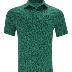 Under Armour UA Drive Gnome Print Shirt Polo Short Sleeve Golf Apparel