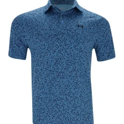 Under Armour UA Drive Gnome Print Shirt Polo Short Sleeve Golf Apparel
