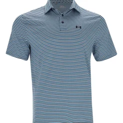 Under Armour UA Drive Groove Stripe Shirt Polo Short Sleeve Golf Apparel