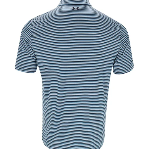 Under Armour UA Drive Groove Stripe Shirt Polo Short Sleeve Golf Apparel