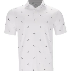 Under Armour UA Drive Quail Print Shirt Polo Short Sleeve Golf Apparel