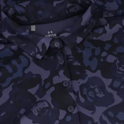 Under Armour UA Drive Rose Printed Shirt Polo Short Sleeve Golf Apparel