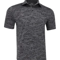 Under Armour UA Drive Tiger Jacquard Shirt Polo Short Sleeve Golf Apparel