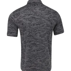 Under Armour UA Drive Tiger Jacquard Shirt Polo Short Sleeve Golf Apparel