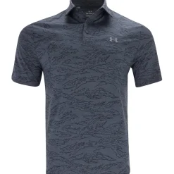 Under Armour UA Drive Tiger Jacquard Shirt Polo Short Sleeve Golf Apparel