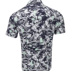 Under Armour UA Playoff 3.0 Into The Woods Print Shirt Polo Short Sleeve Golf Apparel