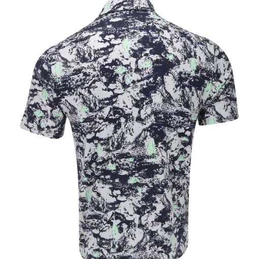 Under Armour UA Playoff 3.0 Into The Woods Print Shirt Polo Short Sleeve Golf Apparel