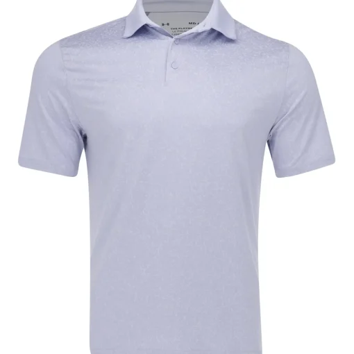Under Armour UA Playoff 3.0 Coral Jacquard Shirt Polo Short Sleeve Golf Apparel
