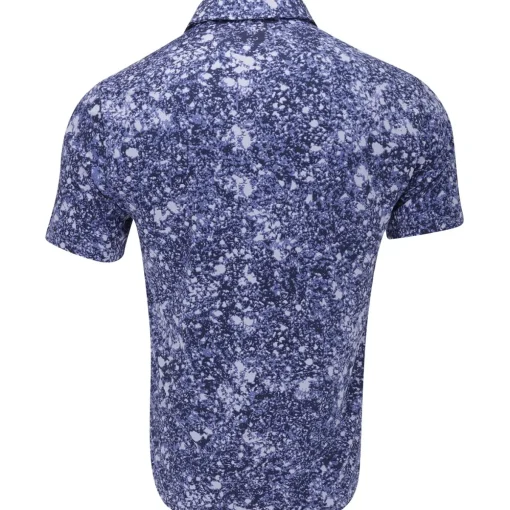 Under Armour UA Playoff 3.0 Density Print Shirt Polo Short Sleeve Golf Apparel