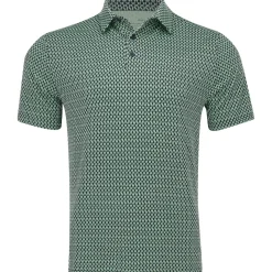 Under Armour UA Playoff 3.0 Density Print Shirt Polo Short Sleeve Golf Apparel