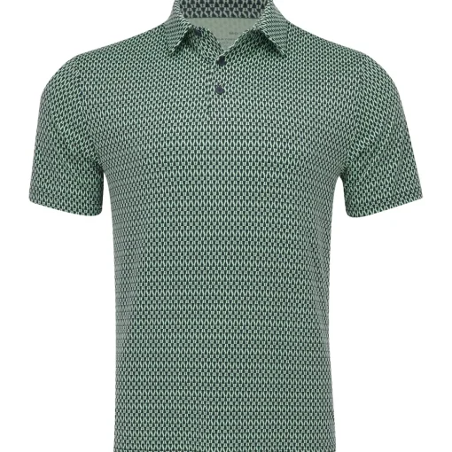 Under Armour UA Playoff 3.0 Density Print Shirt Polo Short Sleeve Golf Apparel